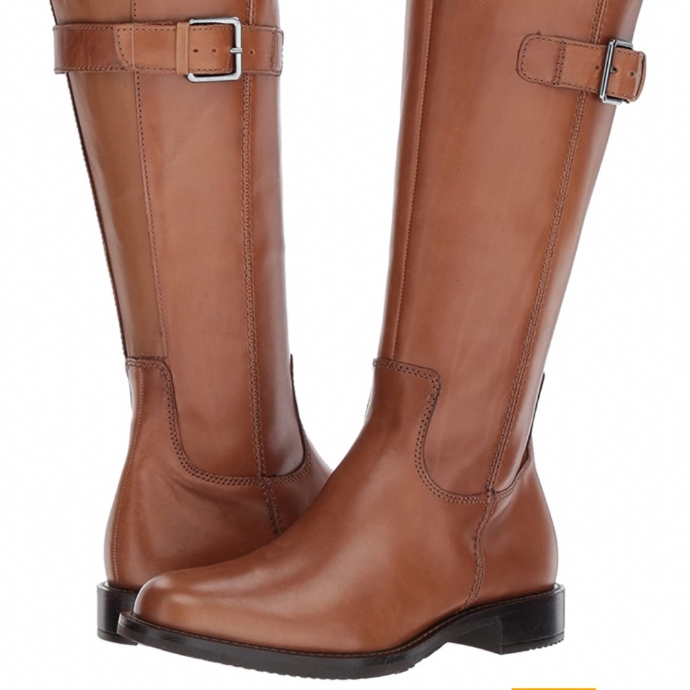 Ecco sartorelle 25” knee boot brown size 40